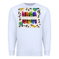 White Personalized Crayons Premium Sweatshirt - texasbilliewilder