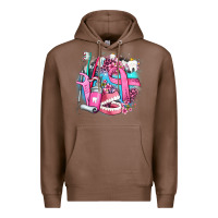 Chestnut dental elements and cancer with cowhide and leopard Premium Hoodie - AdoDesignShop