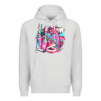 Dove Grey dental elements and cancer with cowhide and leopard Premium Hoodie - AdoDesignShop