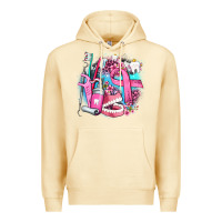 Pina Colada dental elements and cancer with cowhide and leopard Premium Hoodie - AdoDesignShop