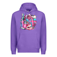Dental Elements And Cancer With Cowhide And Leopard Premium Hoodie | Teevron