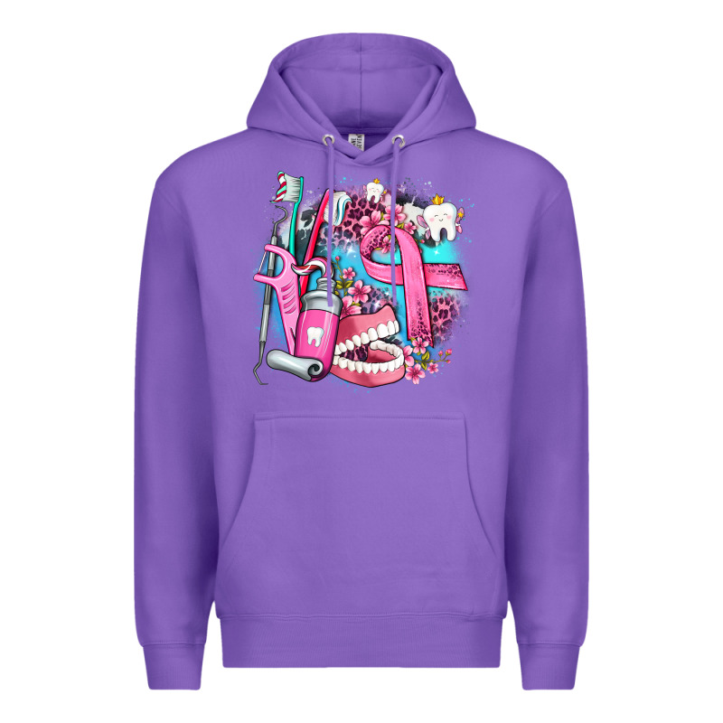 Dental Elements And Cancer With Cowhide And Leopard Premium Hoodie by AdoDesignShop | Teevron