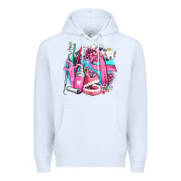 White dental elements and cancer with cowhide and leopard Premium Hoodie - AdoDesignShop
