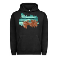 Pigment Black wood leather patch Urban Hoodie - AdoDesignShop