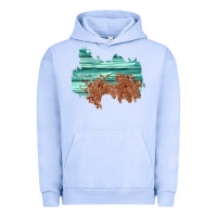 Pigment Grape Ice wood leather patch Urban Hoodie - AdoDesignShop