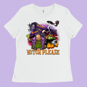 Witch Please Ladies Tee Designed By Barkaloodesign