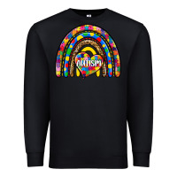 Black autism rainbow Premium Sweatshirt - Zillion Design Studio