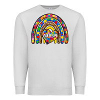 Dove Grey autism rainbow Premium Sweatshirt - Zillion Design Studio