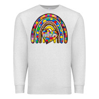 Oatmeal Heather autism rainbow Premium Sweatshirt - Zillion Design Studio