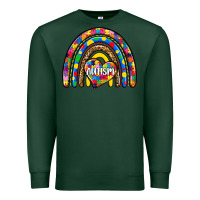Sports Green autism rainbow Premium Sweatshirt - Zillion Design Studio