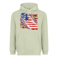 Matcha baseball american flag Heavyweight Hoodie - texasbilliewilder