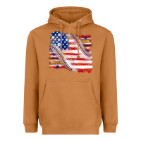 Meerkat baseball american flag Heavyweight Hoodie - texasbilliewilder