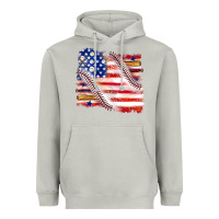 Moon Dust baseball american flag Heavyweight Hoodie - texasbilliewilder