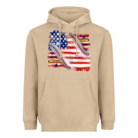 Mushroom baseball american flag Heavyweight Hoodie - texasbilliewilder