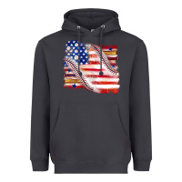 Smoke baseball american flag Heavyweight Hoodie - texasbilliewilder