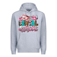 Heather Grey dental assistant Premium Hoodie - AdoDesignShop