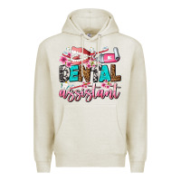 Oatmeal Heather dental assistant Premium Hoodie - AdoDesignShop