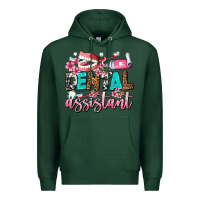Sports Green dental assistant Premium Hoodie - AdoDesignShop