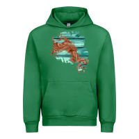 Emerald wood leather patch Urban Hoodie - AdoDesignShop