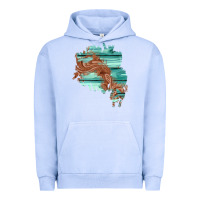 Pigment Grape Ice wood leather patch Urban Hoodie - AdoDesignShop