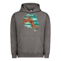 Pigment Tornado wood leather patch Urban Hoodie - AdoDesignShop