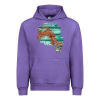 Tulip wood leather patch Urban Hoodie - AdoDesignShop