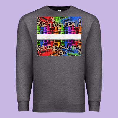 Personalized Crayons Premium Sweatshirt Designed By Texasbilliewilder