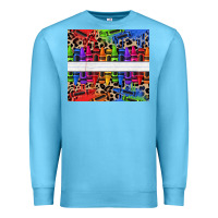 Ocean Blue Personalized crayons Premium Sweatshirt - texasbilliewilder