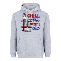 Heather Grey chill the fourth out 4th july Heavyweight Hoodie - texasbilliewilder