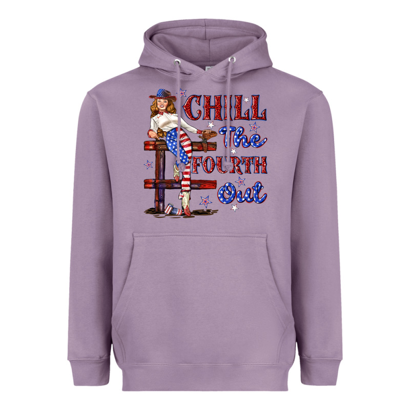 Chill The Fourth Out 4th July Heavyweight Hoodie by texasbilliewilder | Teevron