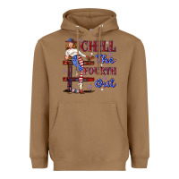 Toasted Coconut chill the fourth out 4th july Heavyweight Hoodie - texasbilliewilder