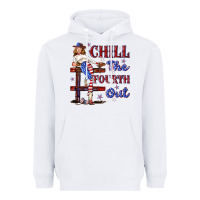 White chill the fourth out 4th july Heavyweight Hoodie - texasbilliewilder