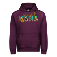 Mauve Wine western mama cow Urban Hoodie - Artiststas