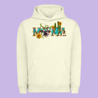 Western Mama Cow Urban Hoodie Designed By Artiststas