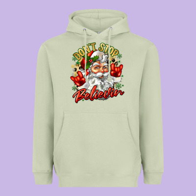 Dont Stop Believin Heavyweight Hoodie Designed By Zillion Design Studio