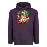 Plum dont stop believin Heavyweight Hoodie - Zillion Design Studio