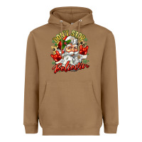 Toasted Coconut dont stop believin Heavyweight Hoodie - Zillion Design Studio
