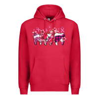 Cardinal cancer ribbon with teeth Premium Hoodie - AdoDesignShop