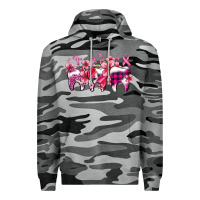 Slate Camo cancer ribbon with teeth Premium Hoodie - AdoDesignShop