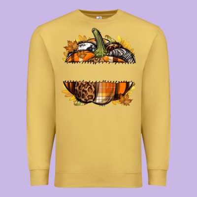 Personalized Fall Pumpkin Premium Sweatshirt Designed By Texasbilliewilder
