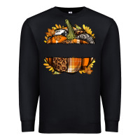 Black Personalized Fall Pumpkin Premium Sweatshirt - texasbilliewilder