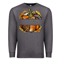 Charcoal Heather Personalized Fall Pumpkin Premium Sweatshirt - texasbilliewilder