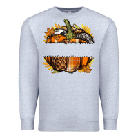 Heather Grey Personalized Fall Pumpkin Premium Sweatshirt - texasbilliewilder