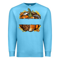 Ocean Blue Personalized Fall Pumpkin Premium Sweatshirt - texasbilliewilder