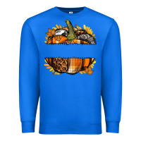 True Royal Personalized Fall Pumpkin Premium Sweatshirt - texasbilliewilder