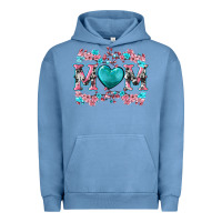 Pigment Pebble Blue cherry blossoms mom Urban Hoodie - Artiststas