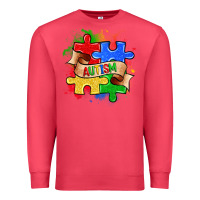 Cardinal autism puzzle pieces Premium Sweatshirt - Zillion Design Studio