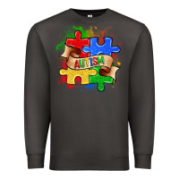 Smoke autism puzzle pieces Premium Sweatshirt - Zillion Design Studio