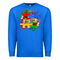 True Royal autism puzzle pieces Premium Sweatshirt - Zillion Design Studio