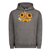 Pigment Tornado sunflower glitter leather patch Urban Hoodie - AdoDesignShop